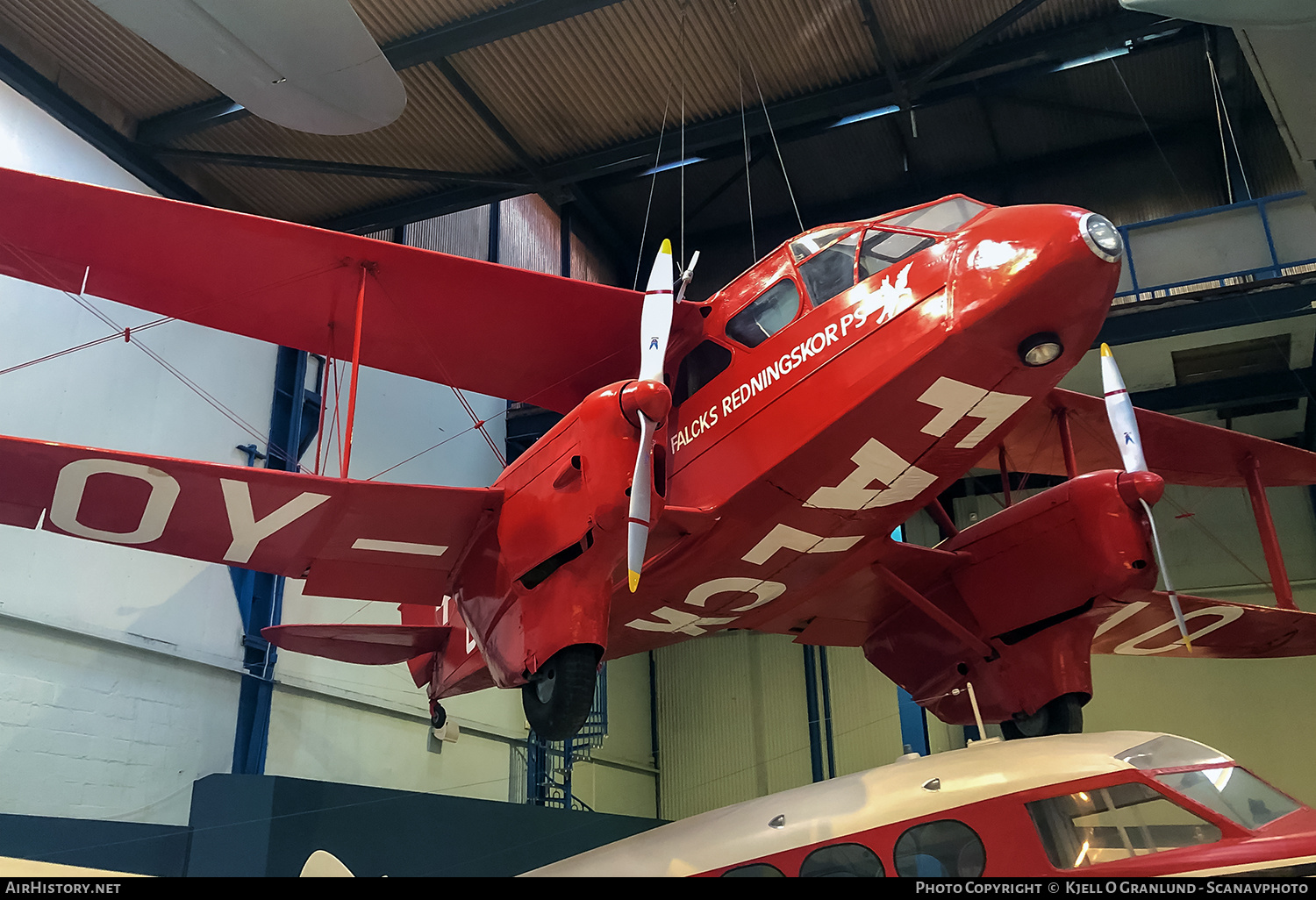 Aircraft Photo of OY-AAO | De Havilland D.H. 89A Dragon Rapide | Falck Redningskorps | AirHistory.net #663811