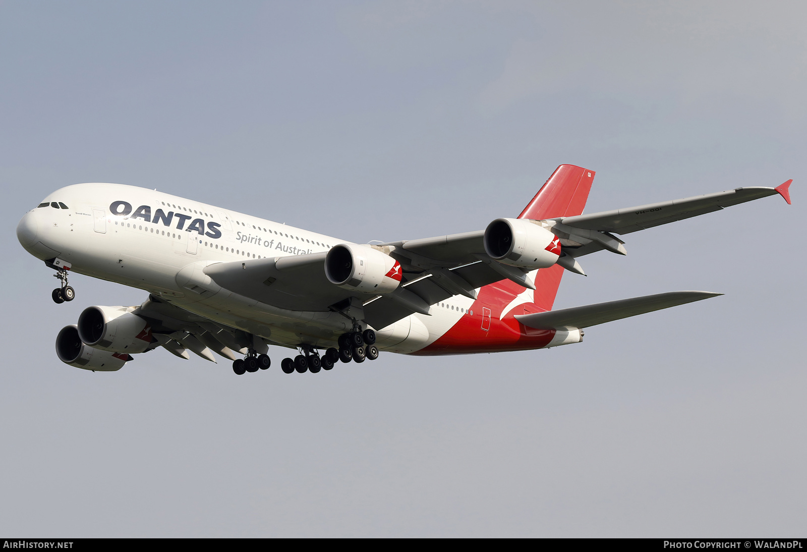 Aircraft Photo of VH-OQI | Airbus A380-842 | Qantas | AirHistory.net #663812