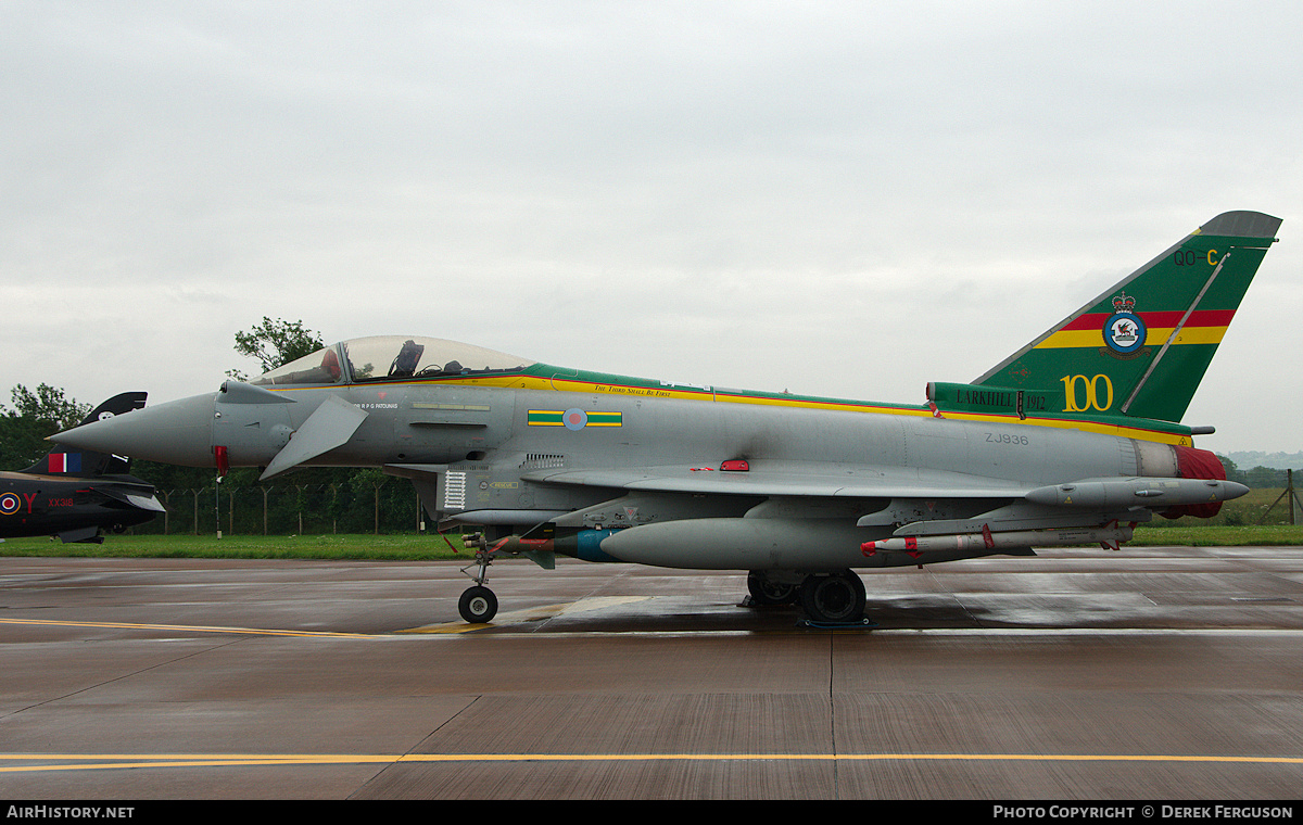 Aircraft Photo of ZJ936 | Eurofighter EF-2000 Typhoon FGR4 | UK - Air Force | AirHistory.net #663867