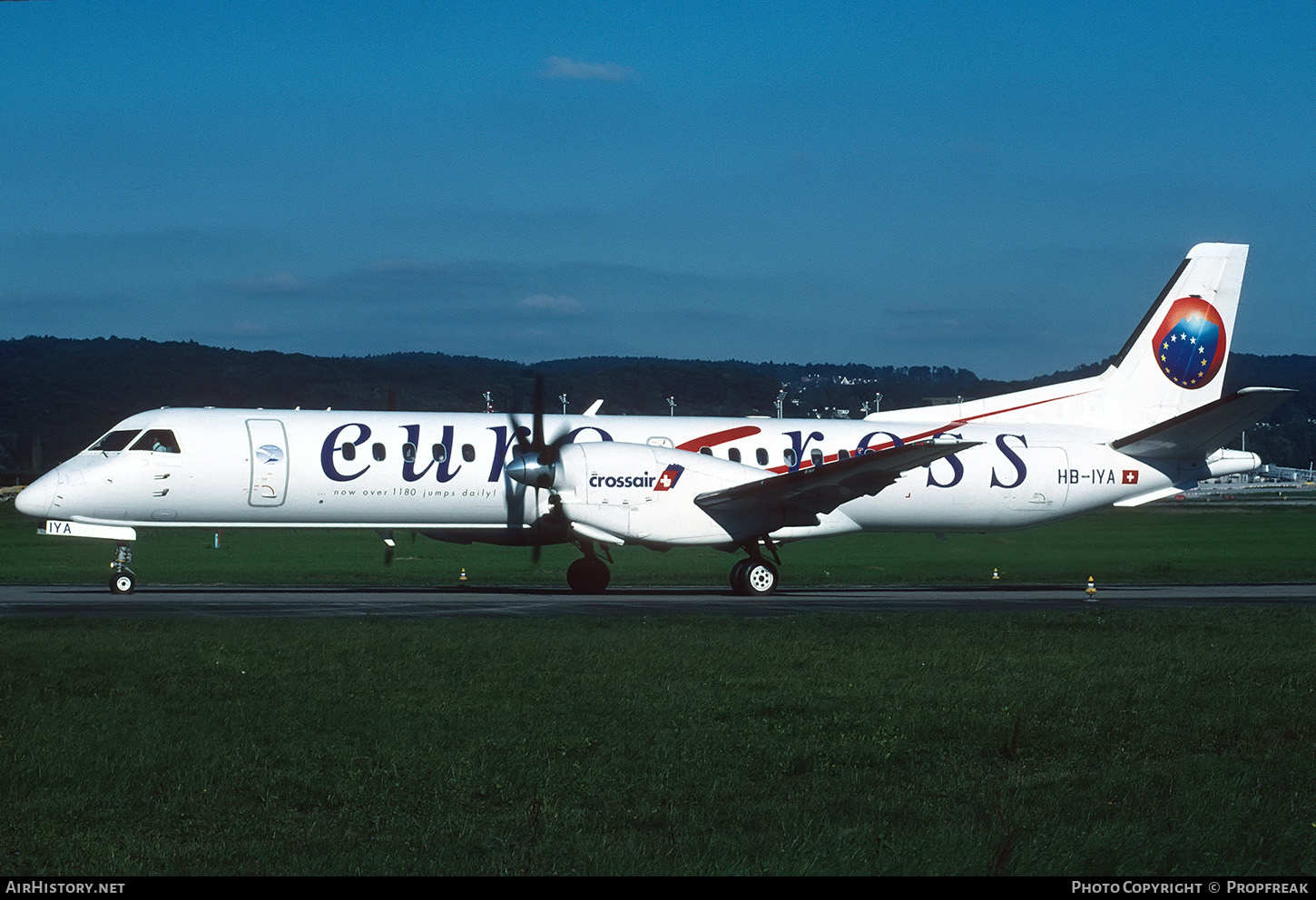 Aircraft Photo of HB-IYA | Saab 2000 | Crossair | AirHistory.net #663919