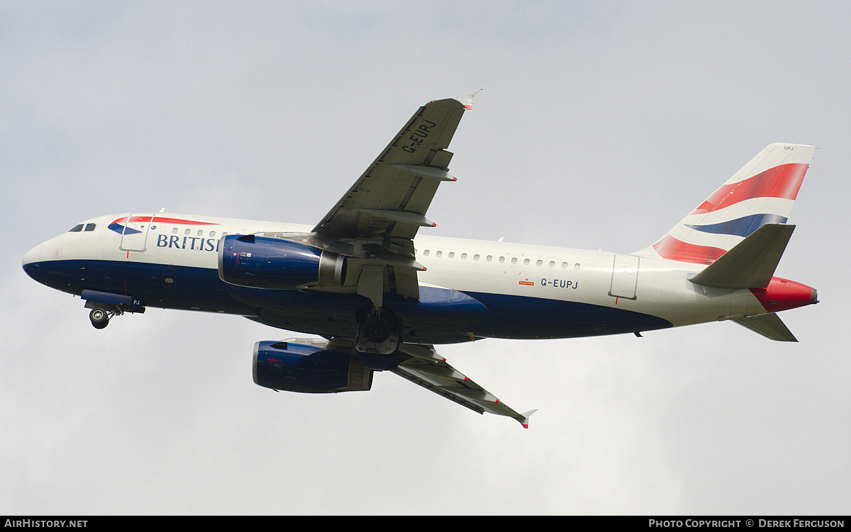 Aircraft Photo of G-EUPJ | Airbus A319-131 | British Airways | AirHistory.net #663943