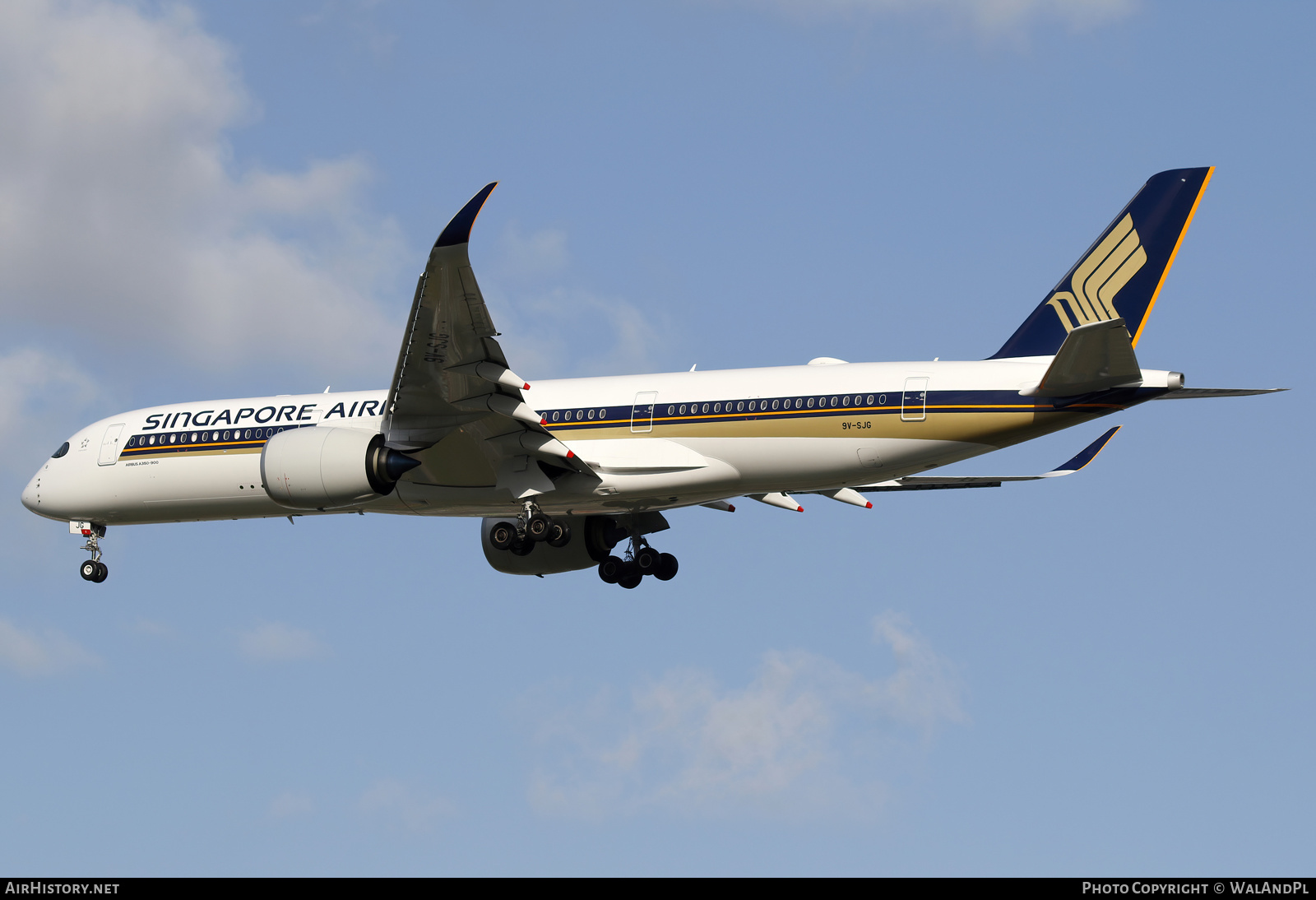 Aircraft Photo of 9V-SJG | Airbus A350-941 | Singapore Airlines | AirHistory.net #663997