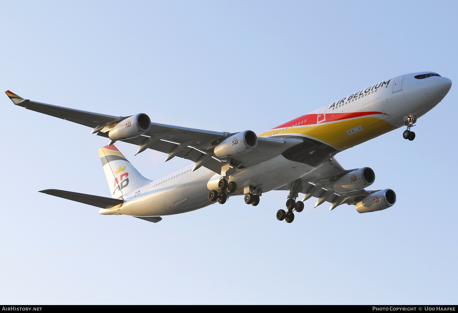 Aircraft Photo of OO-ABA | Airbus A340-313 | Air Belgium | AirHistory.net #663999