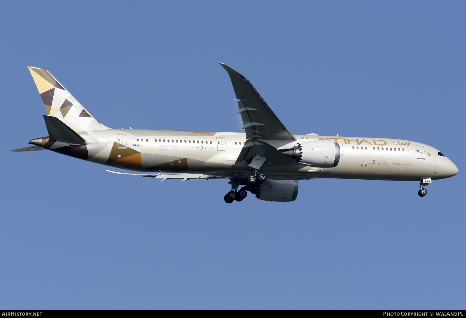 Aircraft Photo of A6-BLL | Boeing 787-9 Dreamliner | Etihad Airways | AirHistory.net #664005
