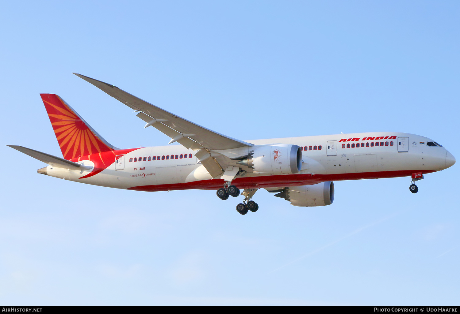 Aircraft Photo of VT-ANR | Boeing 787-8 Dreamliner | Air India | AirHistory.net #664012