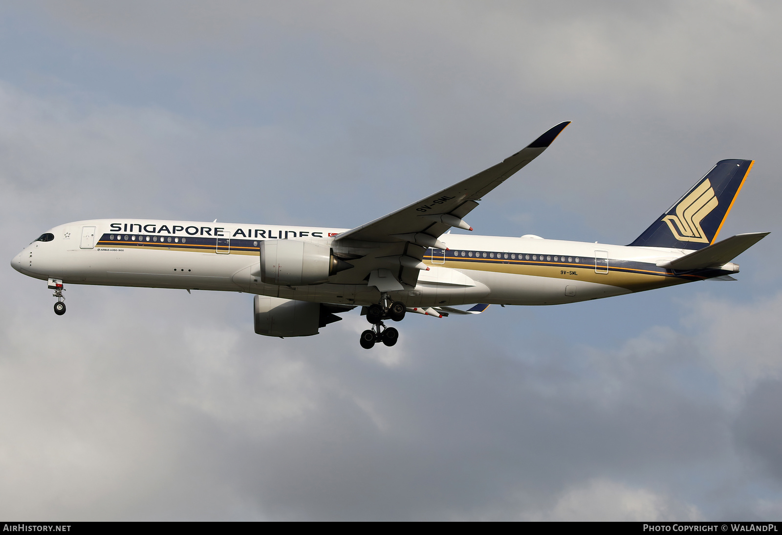 Aircraft Photo of 9V-SML | Airbus A350-941 | Singapore Airlines | AirHistory.net #664017