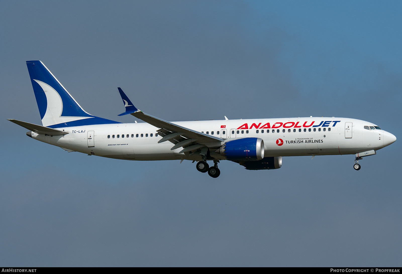 Aircraft Photo of TC-LAJ | Boeing 737-8 Max 8 | AnadoluJet | AirHistory.net #664071