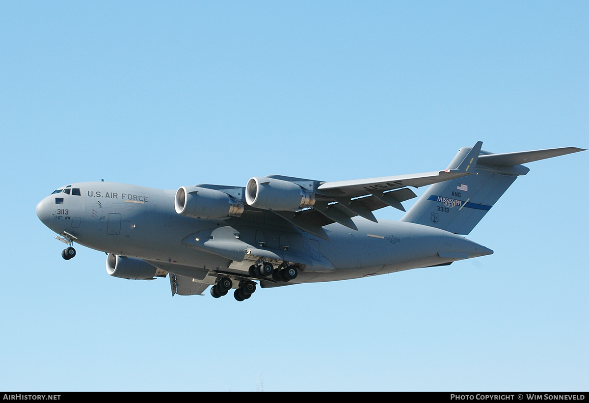 Aircraft Photo of 03-3113 / 33113 | Boeing C-17A Globemaster III | USA - Air Force | AirHistory.net #664076