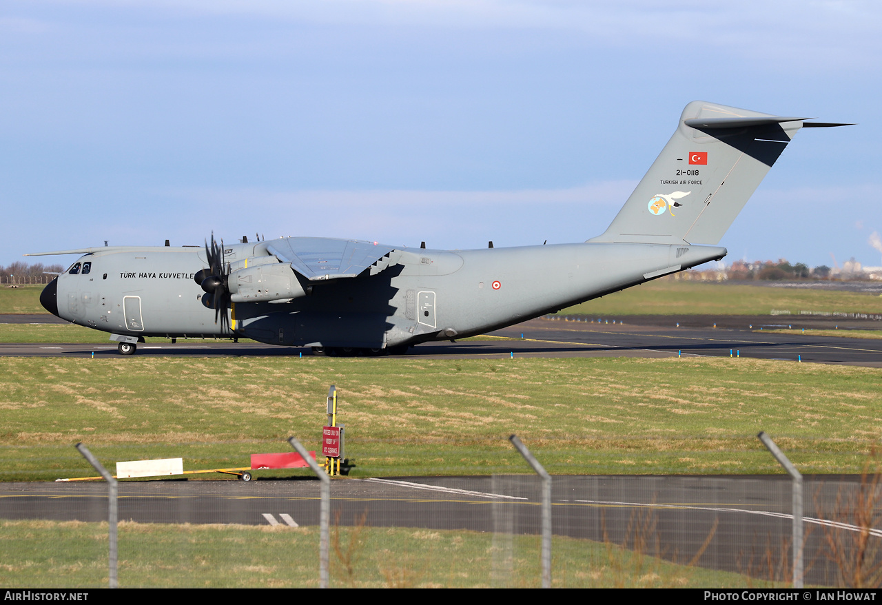 Aircraft Photo of 21-0118 | Airbus A400M Atlas | Turkey - Air Force | AirHistory.net #664079