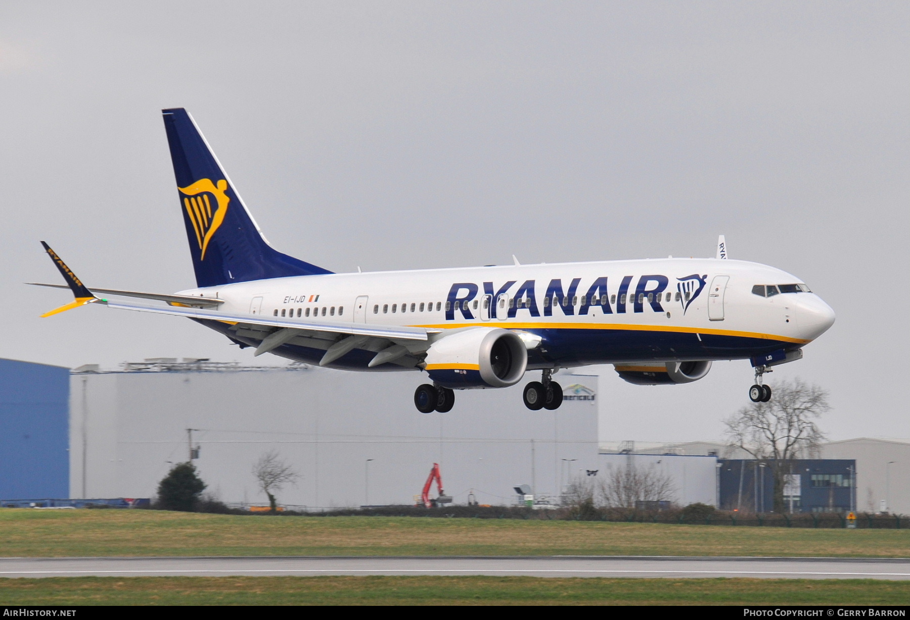 Aircraft Photo of EI-IJD | Boeing 737-8200 Max 200 | Ryanair | AirHistory.net #664083