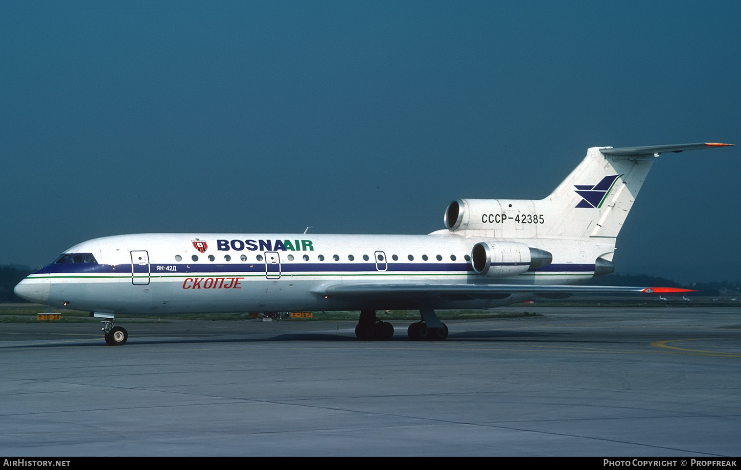 Aircraft Photo of CCCP-42385 | Yakovlev Yak-42 | Bosna Air | AirHistory.net #664101