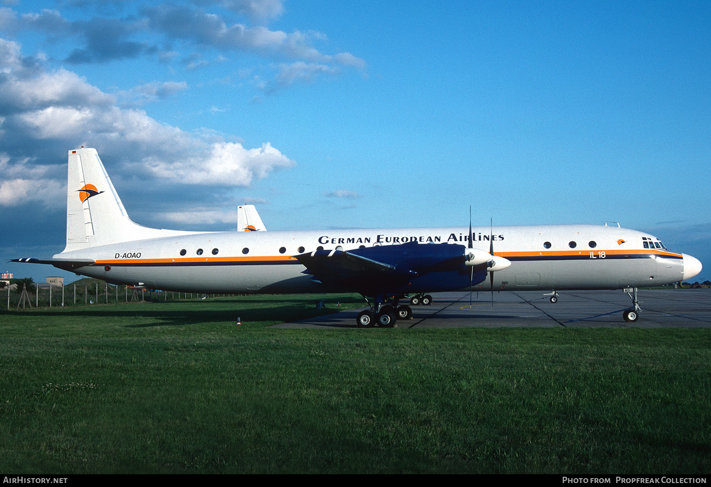 Aircraft Photo of D-AOAO | Ilyushin Il-18V | German European Airlines | AirHistory.net #664118