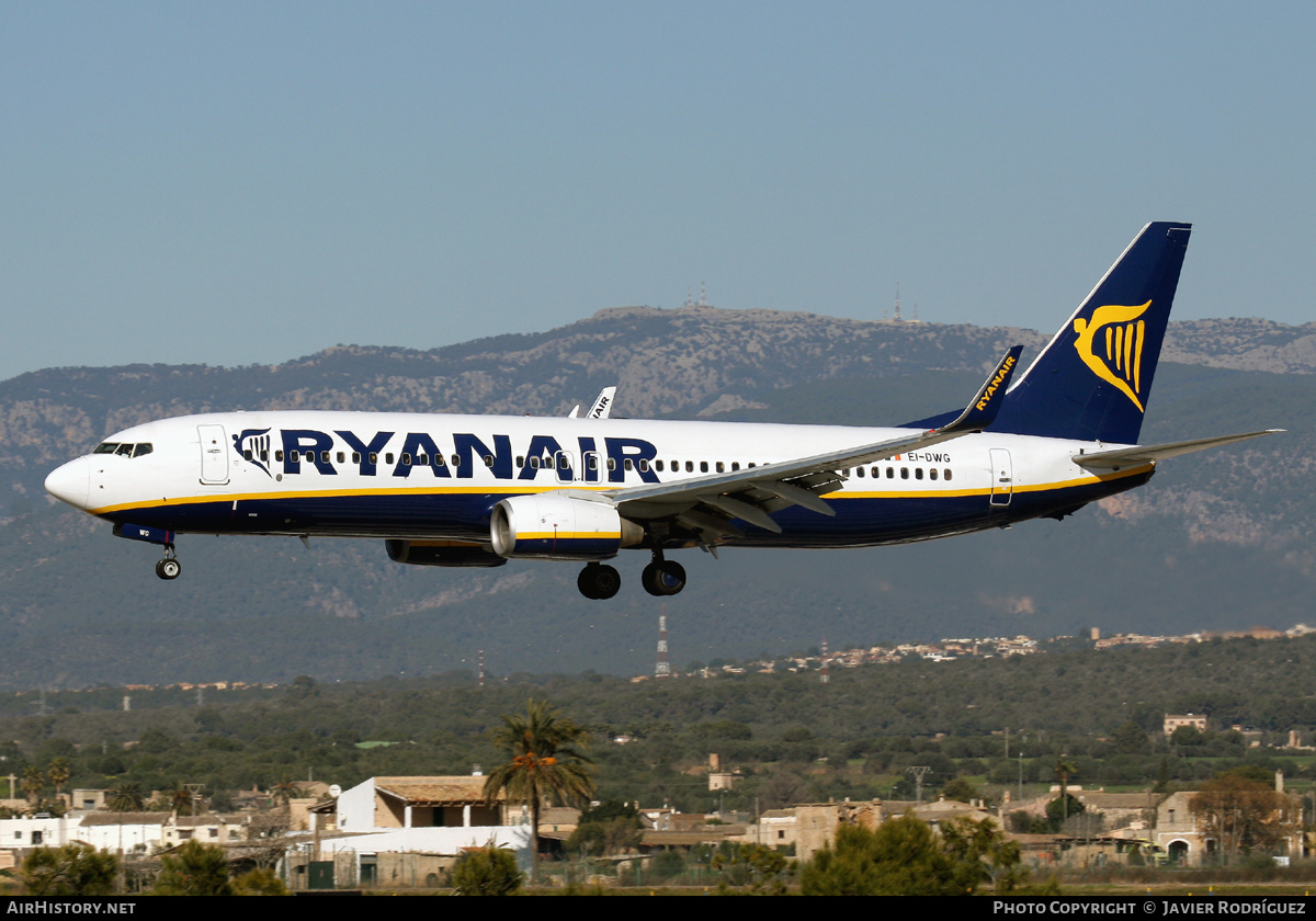 Aircraft Photo of EI-DWG | Boeing 737-8AS | Ryanair | AirHistory.net #664130