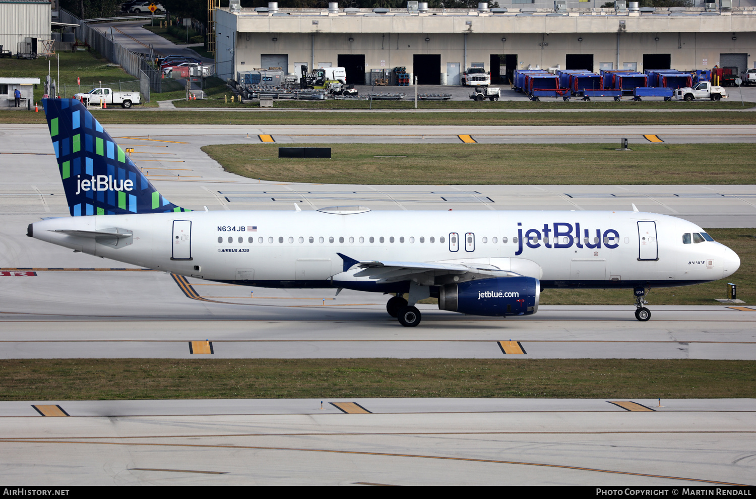 Aircraft Photo of N634JB | Airbus A320-232 | JetBlue Airways | AirHistory.net #664137