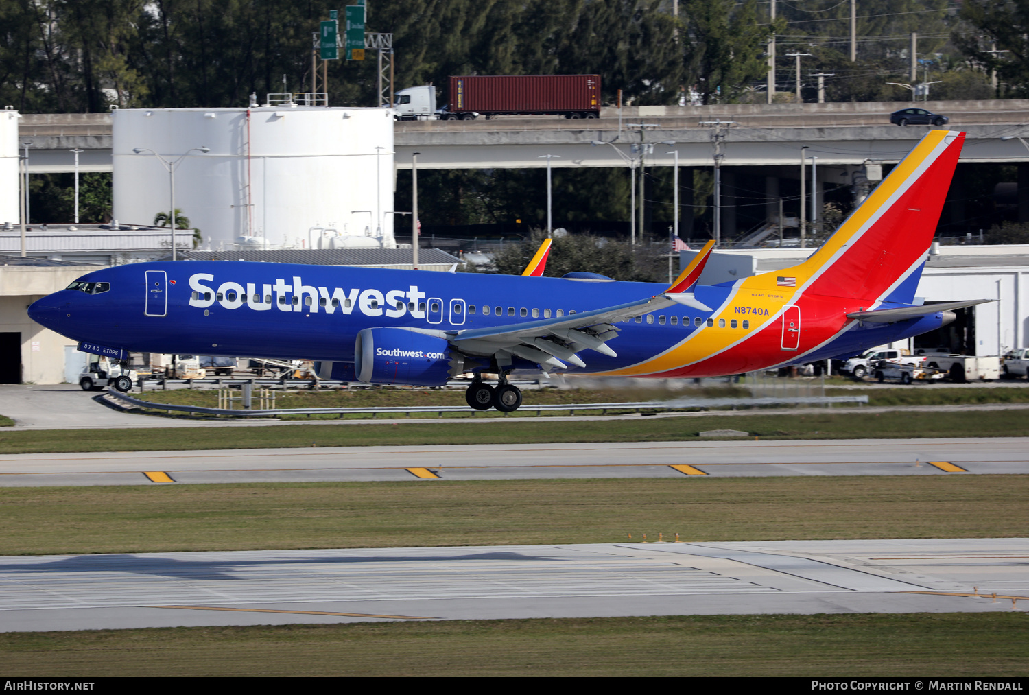 Aircraft Photo of N8740A | Boeing 737-8 Max 8 | Southwest Airlines | AirHistory.net #664142