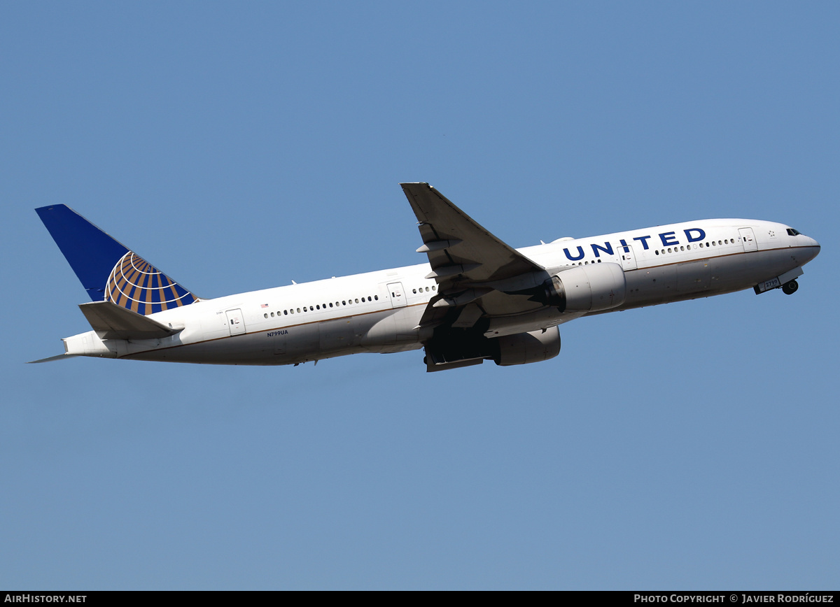 Aircraft Photo of N799UA | Boeing 777-222/ER | United Airlines | AirHistory.net #664150