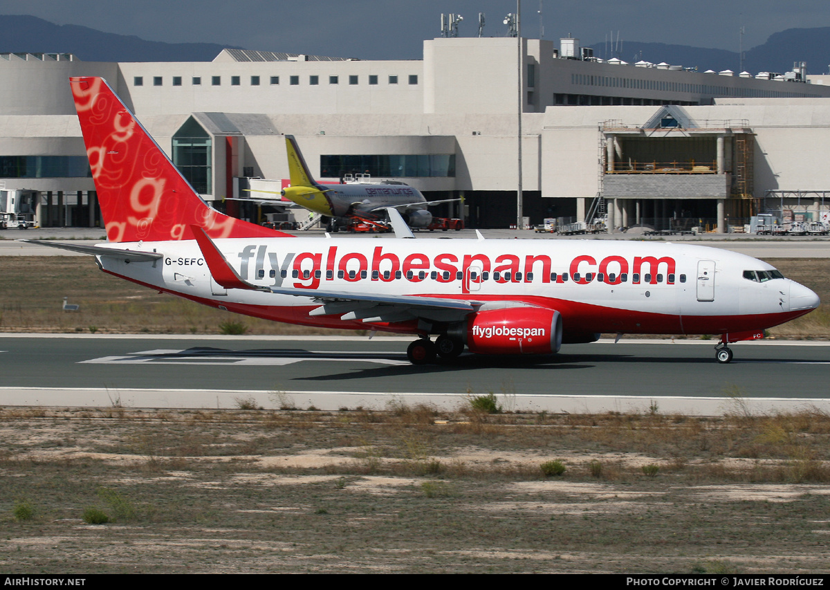 Aircraft Photo of G-SEFC | Boeing 737-7Q8 | Flyglobespan | AirHistory.net #664158