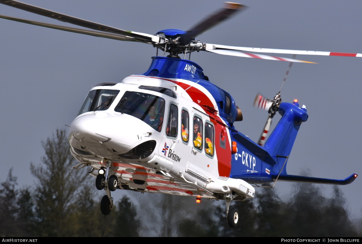 Aircraft Photo of G-CKYP | AgustaWestland AW-139 | Bristow Helicopters | AirHistory.net #664197