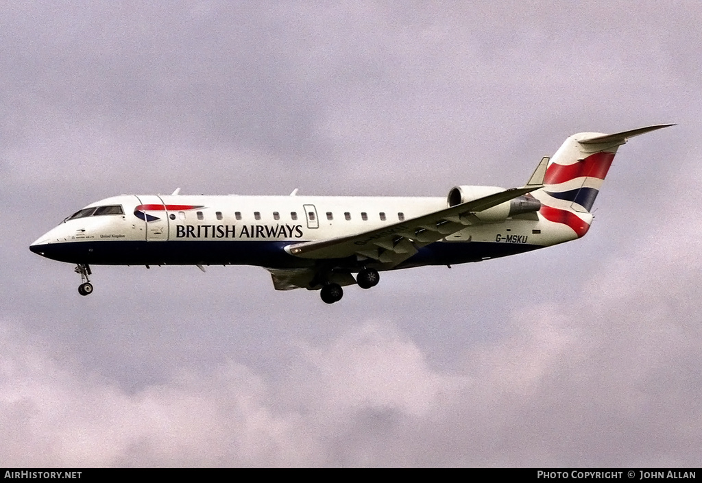 Aircraft Photo of G-MSKU | Bombardier CRJ-200ER (CL-600-2B19) | British Airways | AirHistory.net #664223