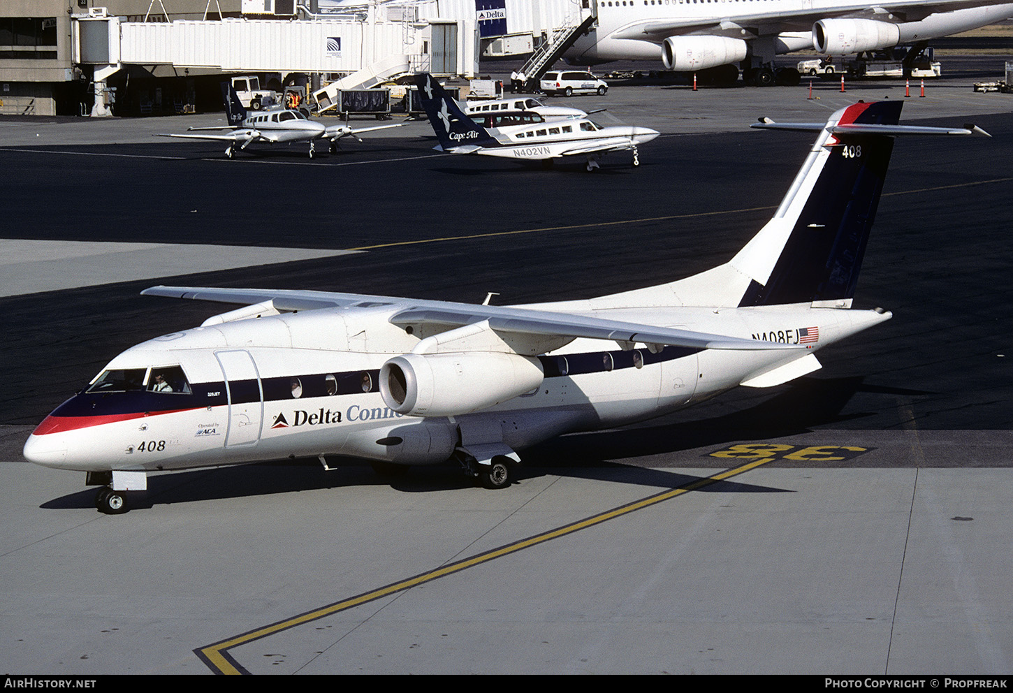 Aircraft Photo of N408FJ | Fairchild Dornier 328-310 328JET | Delta Connection | AirHistory.net #664345