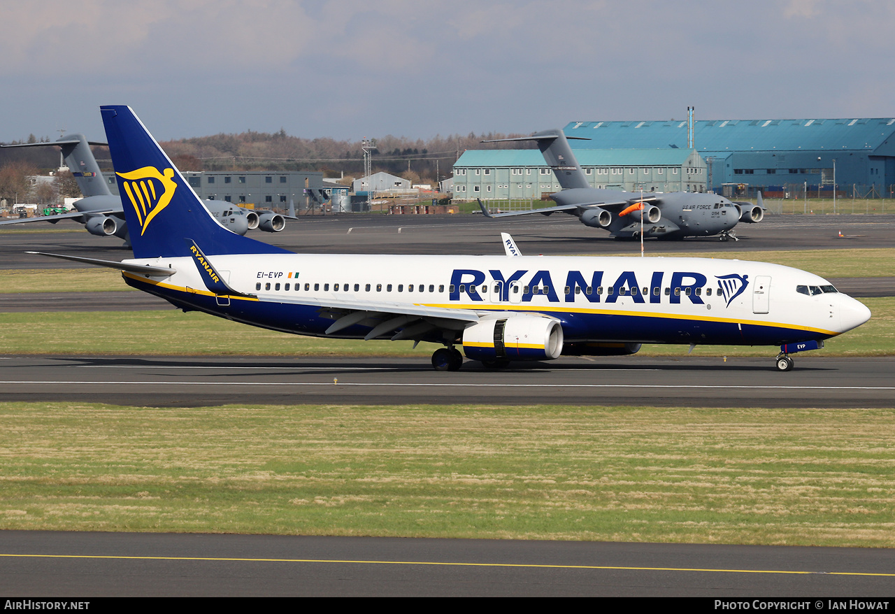 Aircraft Photo of EI-EVP | Boeing 737-8AS | Ryanair | AirHistory.net #664372