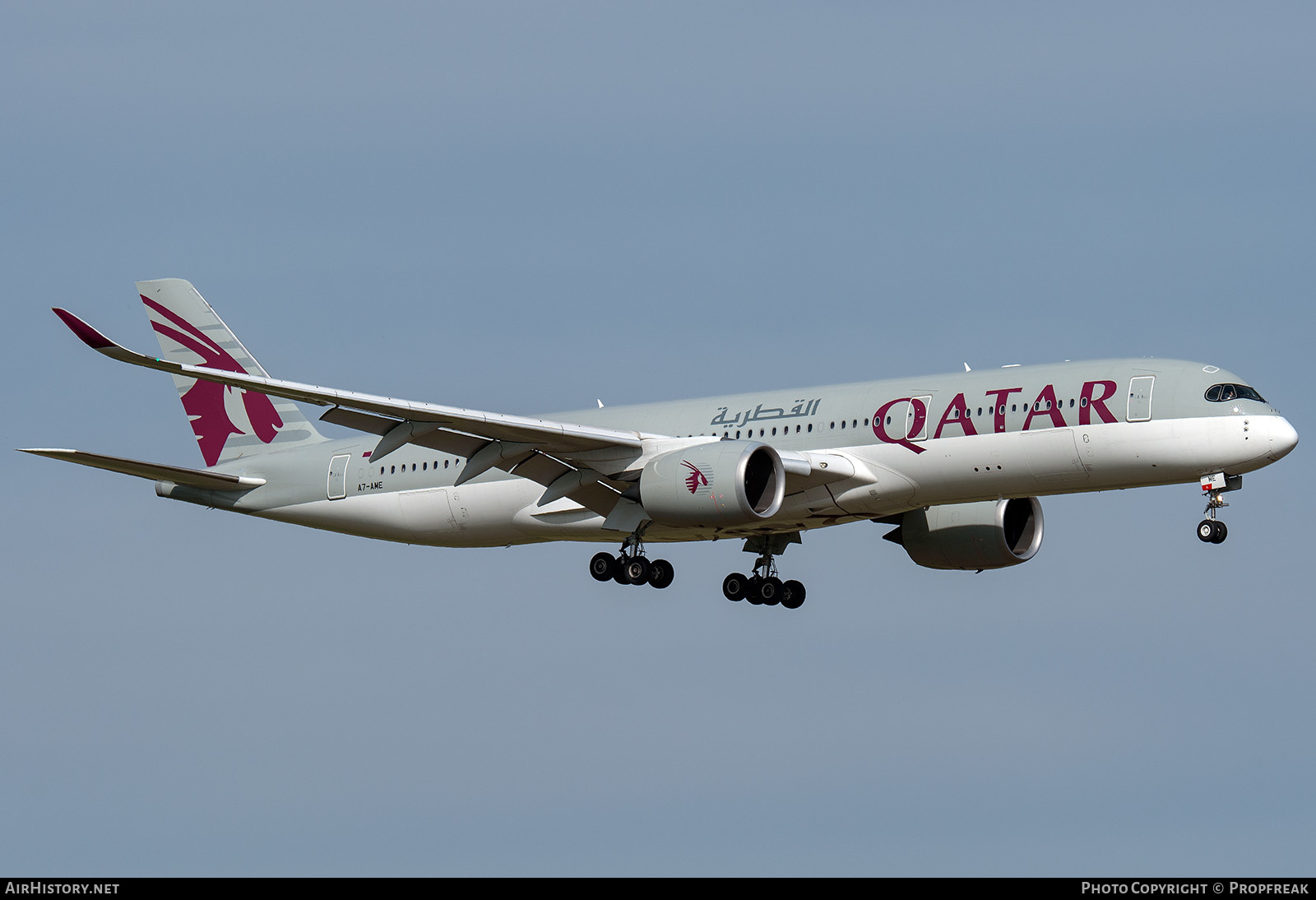 Aircraft Photo of A7-AME | Airbus A350-941 | Qatar Airways | AirHistory.net #664375