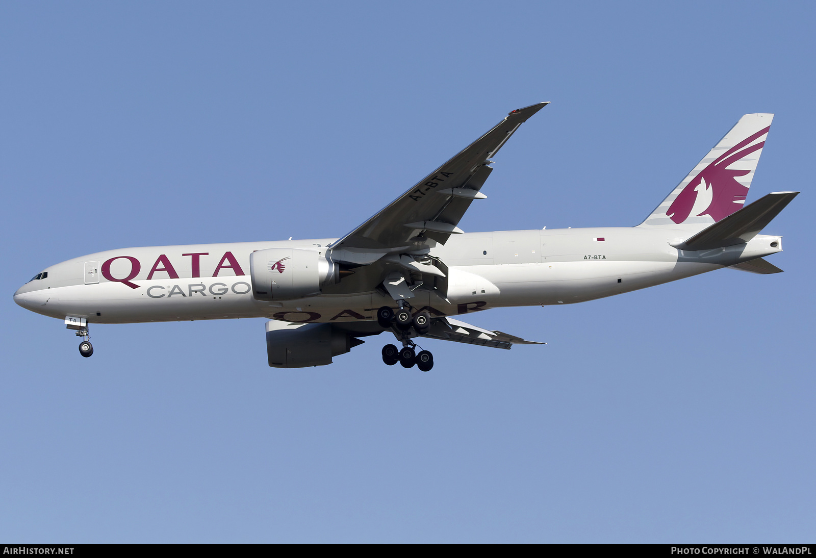 Aircraft Photo of A7-BTA | Boeing 777-F | Qatar Airways Cargo | AirHistory.net #664382