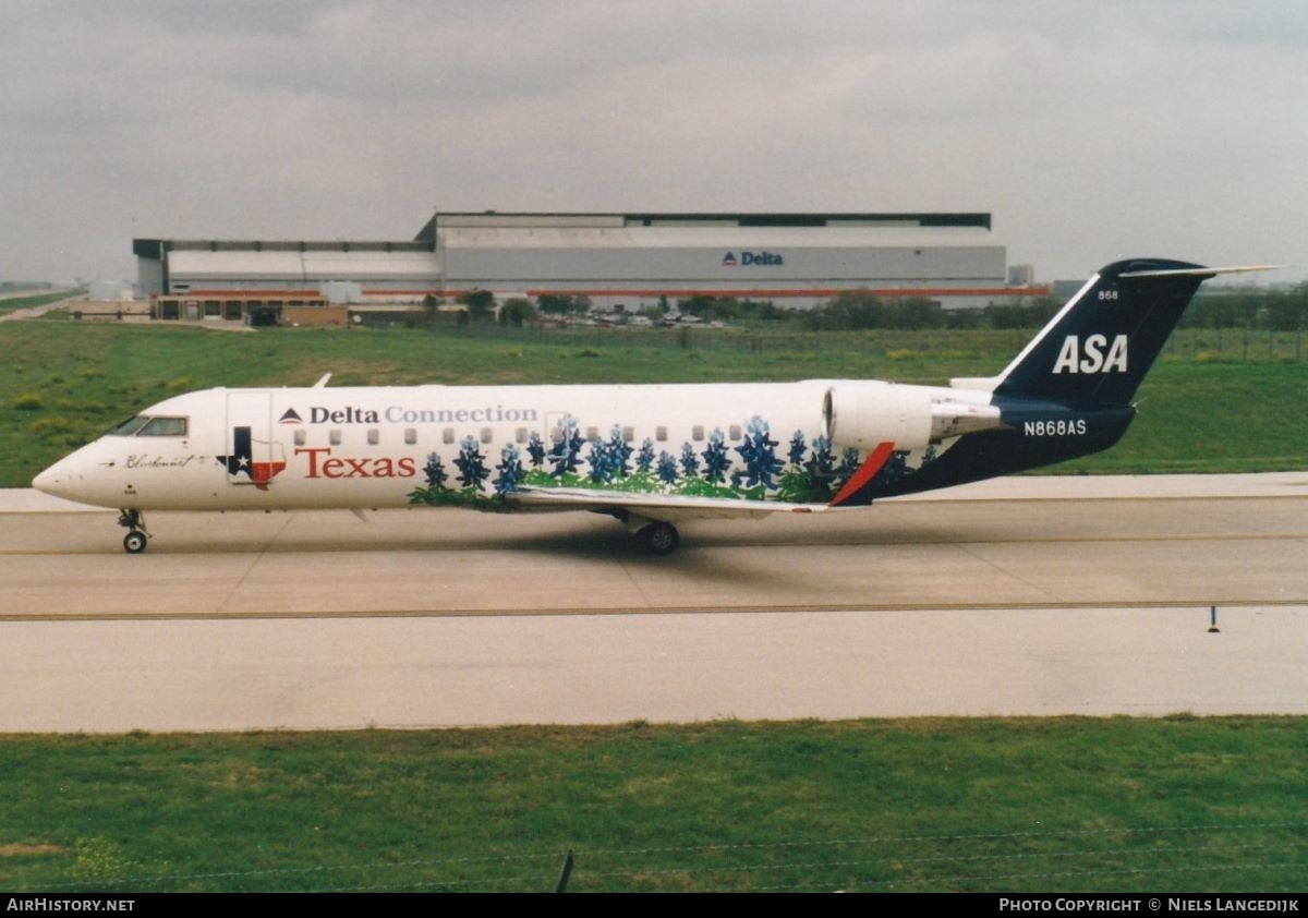 Aircraft Photo of N868AS | Bombardier CRJ-200ER (CL-600-2B19) | Delta Connection | AirHistory.net #664445