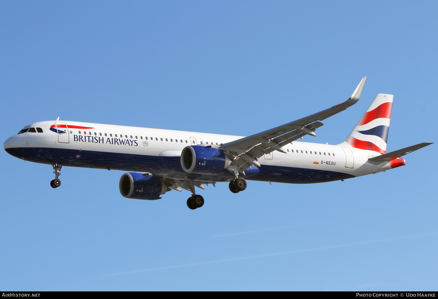 Aircraft Photo of G-NEOU | Airbus A321-271NX | British Airways | AirHistory.net #664481