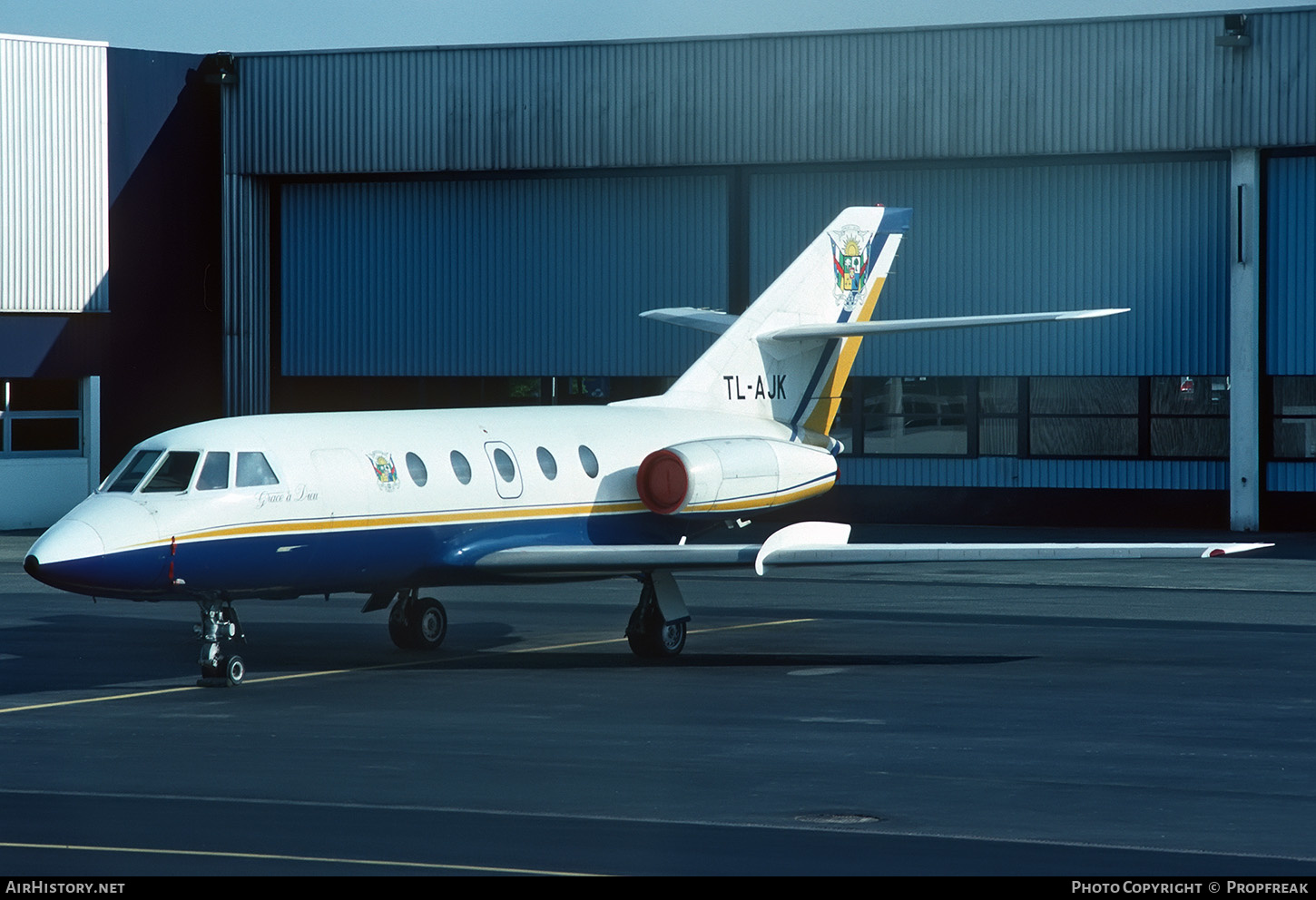 Aircraft Photo of TL-AJK | Dassault Falcon 20C | Central African Republic - Government | AirHistory.net #664492
