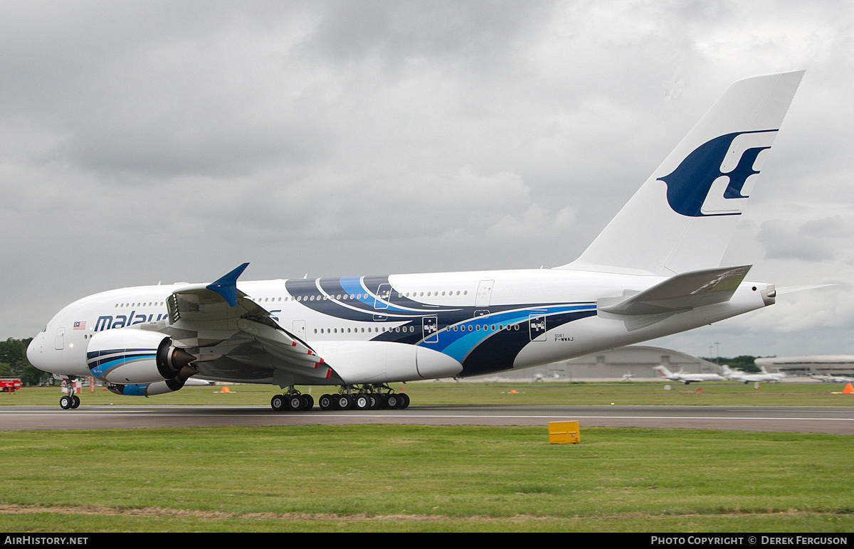 Aircraft Photo of F-WWAJ | Airbus A380-841 | Malaysia Airlines | AirHistory.net #664548