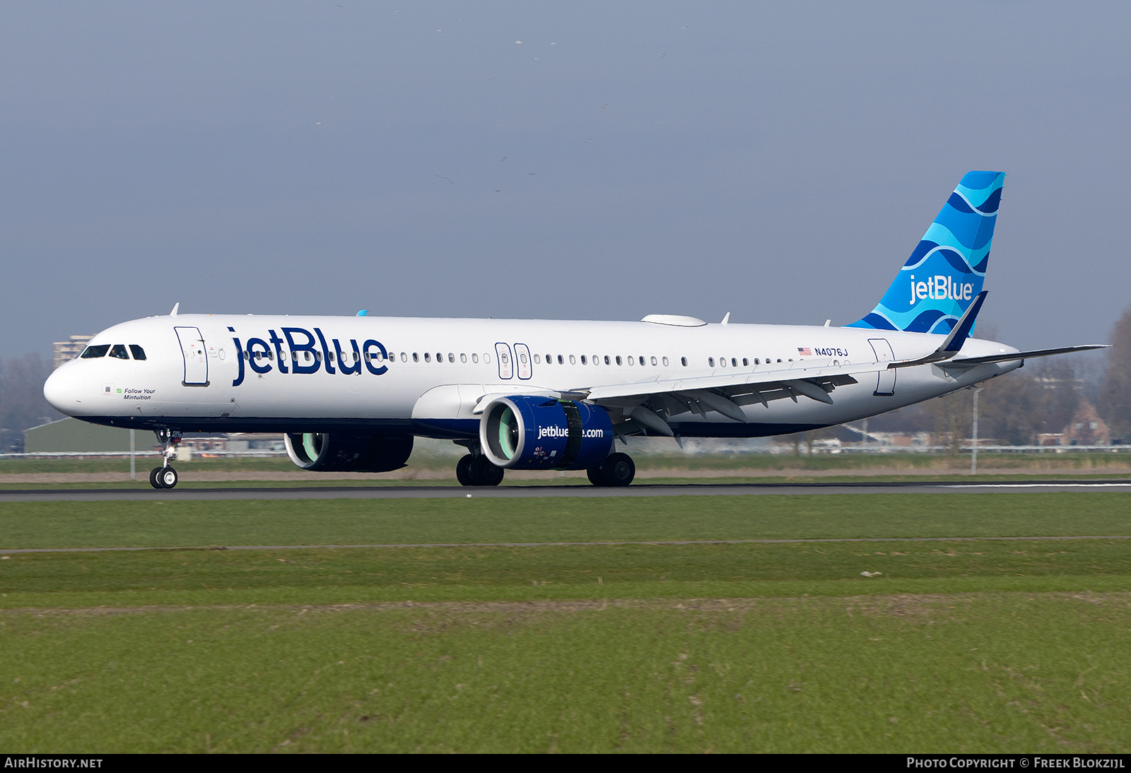 Aircraft Photo of N4076J | Airbus A321-271NX | JetBlue Airways | AirHistory.net #664556