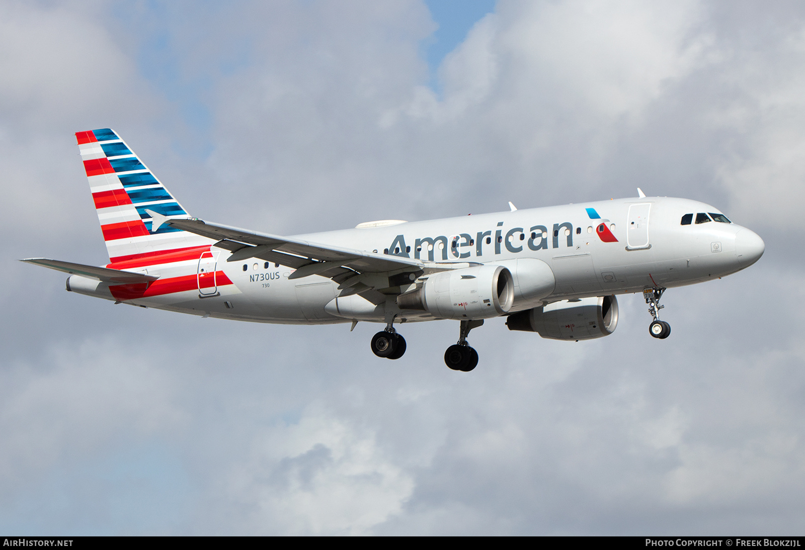 Aircraft Photo of N730US | Airbus A319-112 | American Airlines | AirHistory.net #664615