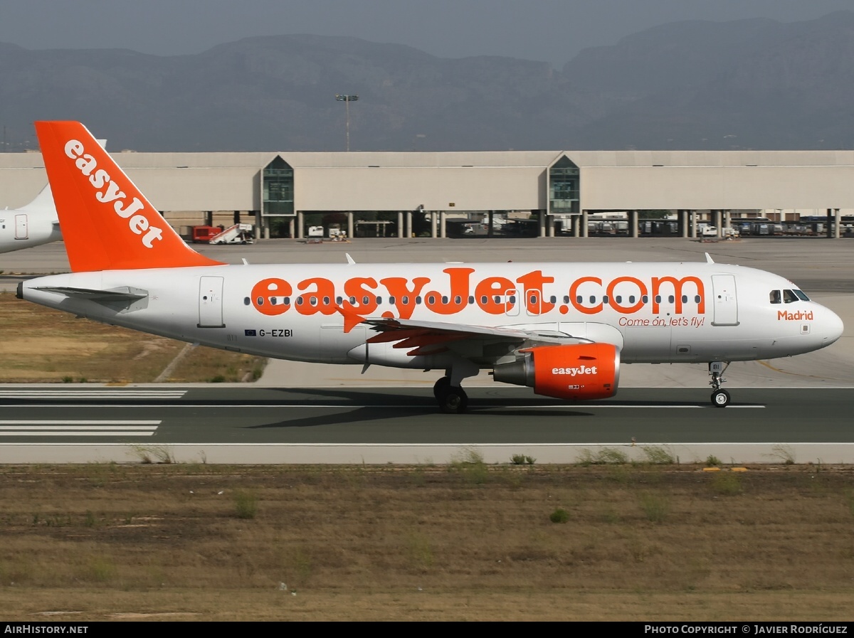 Aircraft Photo of G-EZBI | Airbus A319-111 | EasyJet | AirHistory.net #664630