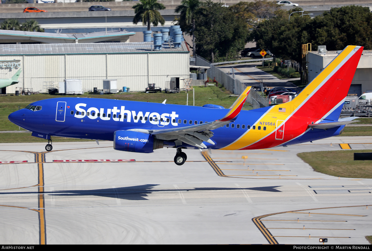 Aircraft Photo of N7856A | Boeing 737-7Q8 | Southwest Airlines | AirHistory.net #664649