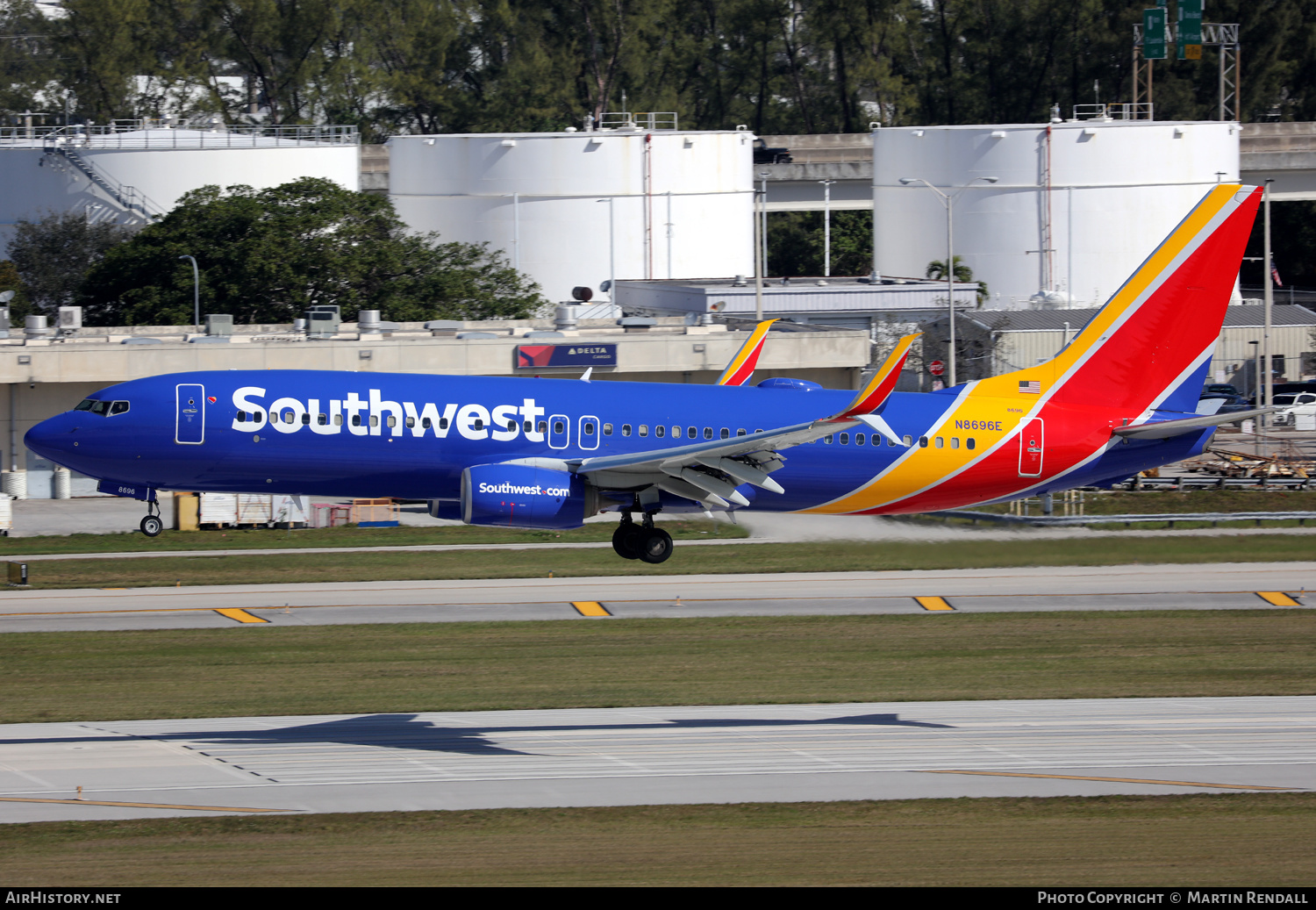 Aircraft Photo of N8696E | Boeing 737-8H4 | Southwest Airlines | AirHistory.net #664655