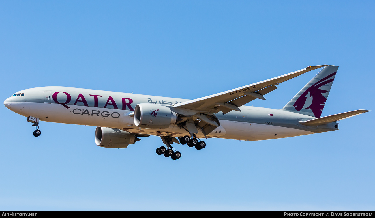 Aircraft Photo of A7-BFZ | Boeing 777-F | Qatar Airways Cargo | AirHistory.net #664679