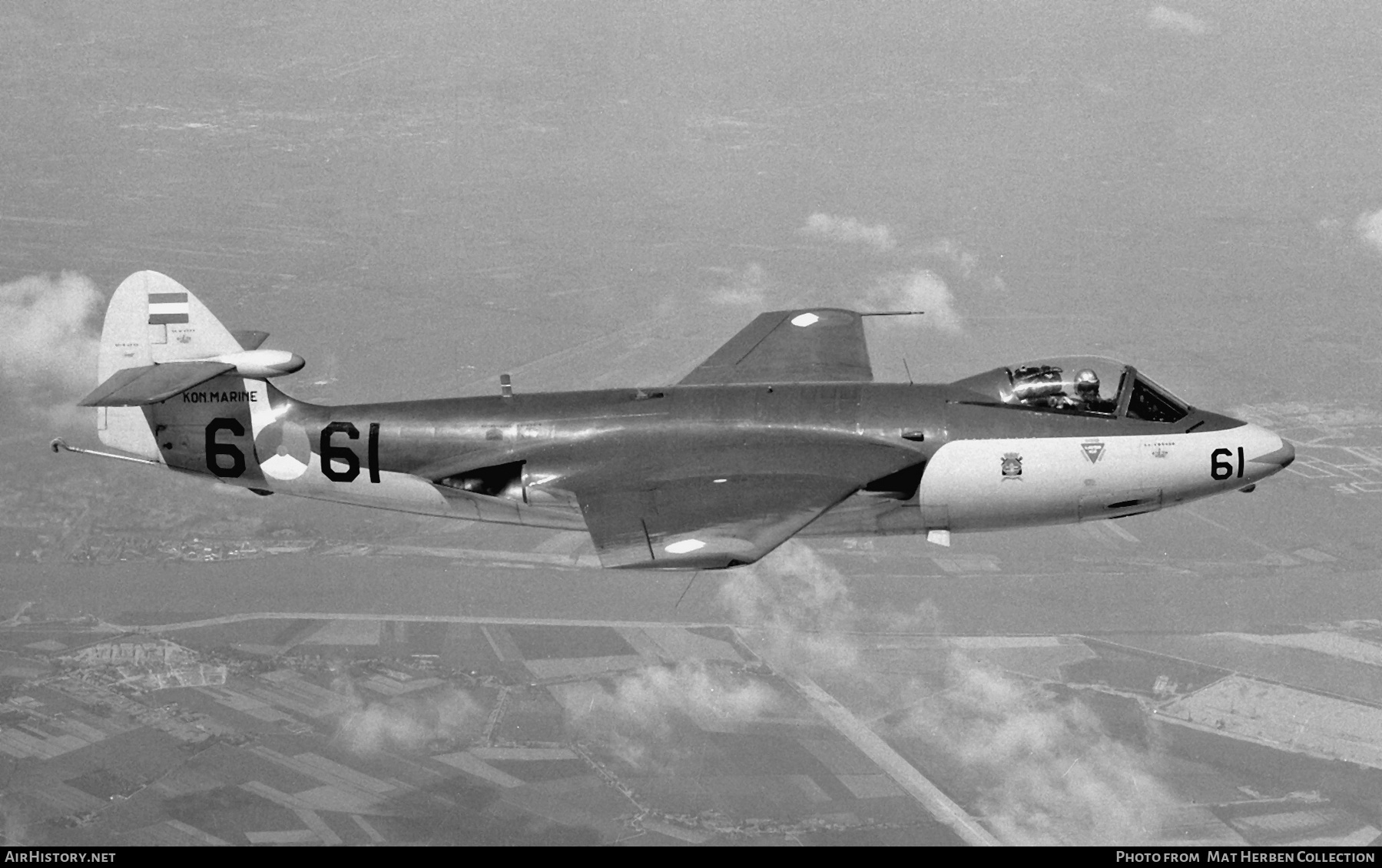 Aircraft Photo of 6-61 | Hawker Sea Hawk Mk 50 | Netherlands - Navy | AirHistory.net #664708