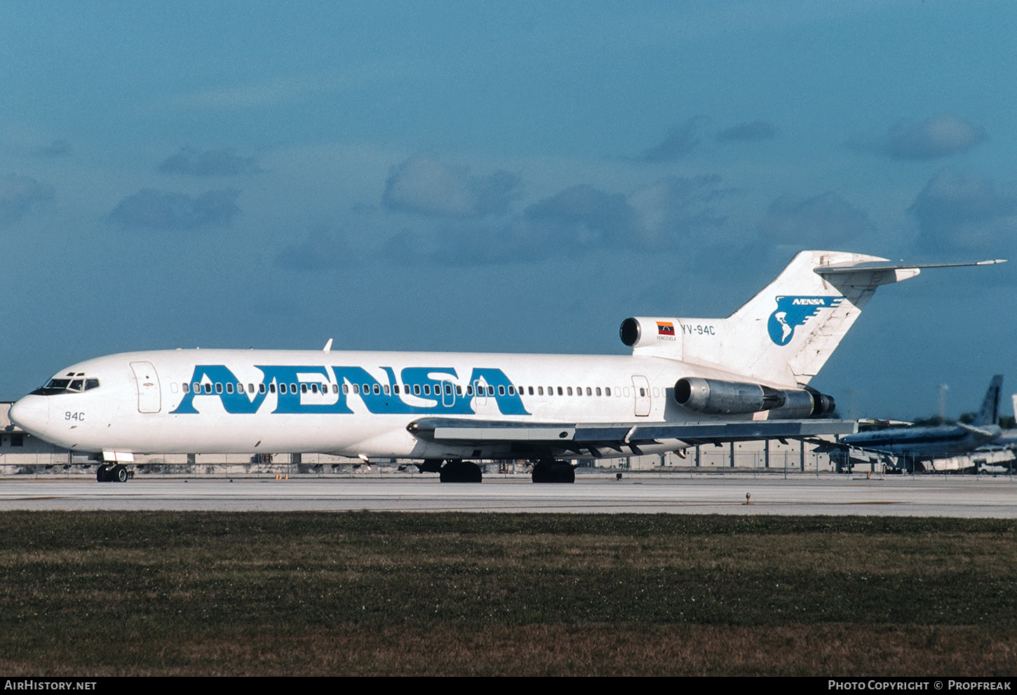 Aircraft Photo of YV-94C | Boeing 727-281/Adv | Avensa - Aerovías Venezolanas | AirHistory.net #664719