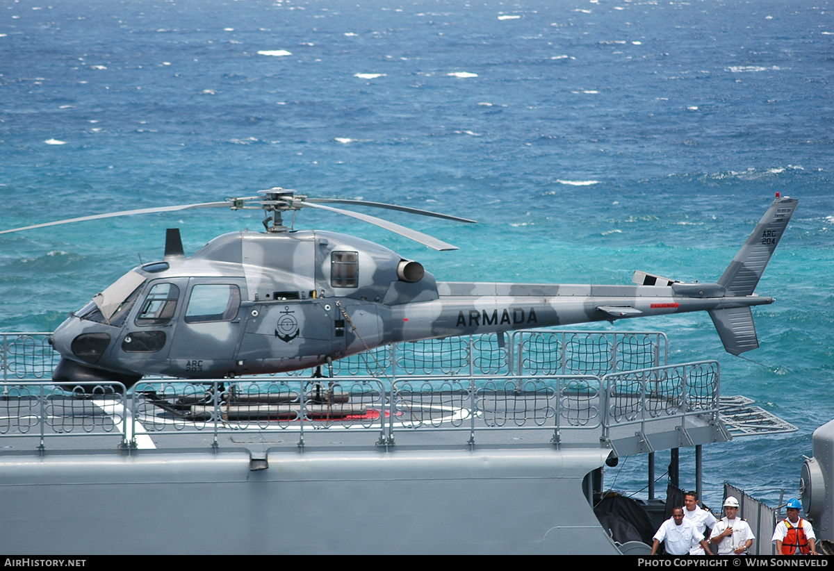 Aircraft Photo of ARC203 / ARC204 | Aerospatiale AS-555SN Fennec | Colombia - Navy | AirHistory.net #664771