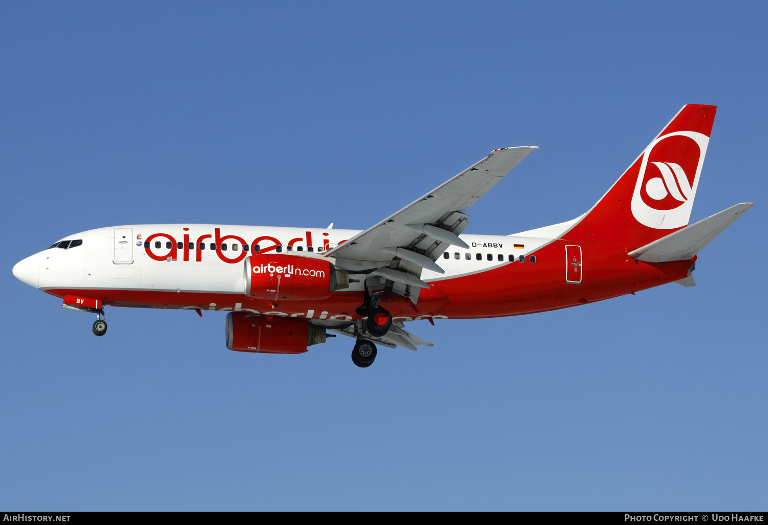 Aircraft Photo of D-ABBV | Boeing 737-7Q8 | Air Berlin | AirHistory.net #664773