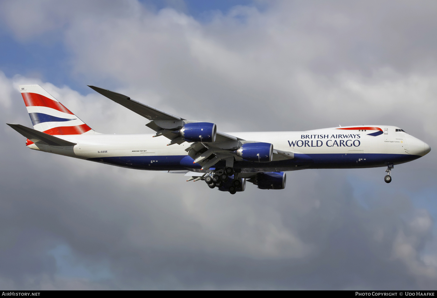 Aircraft Photo of G-GSSE | Boeing 747-87UF/SCD | British Airways World Cargo | AirHistory.net #664774