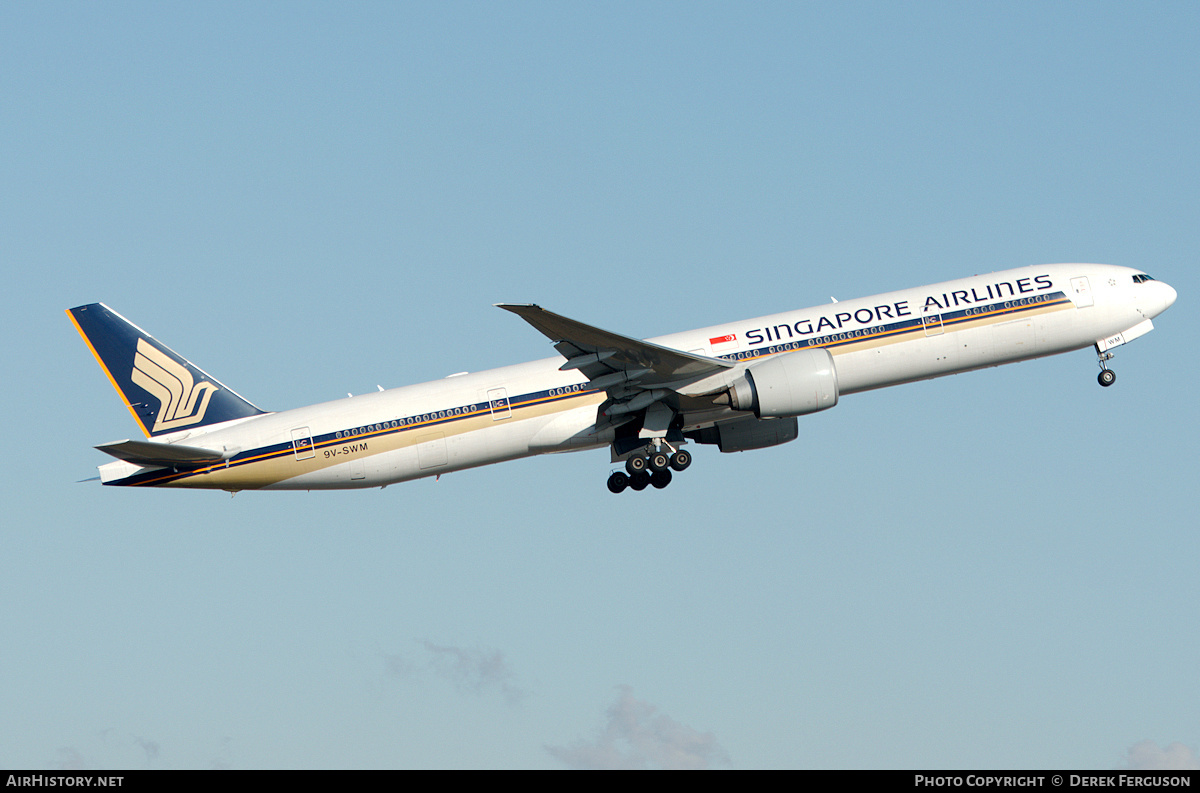 Aircraft Photo of 9V-SWM | Boeing 777-312/ER | Singapore Airlines | AirHistory.net #664782
