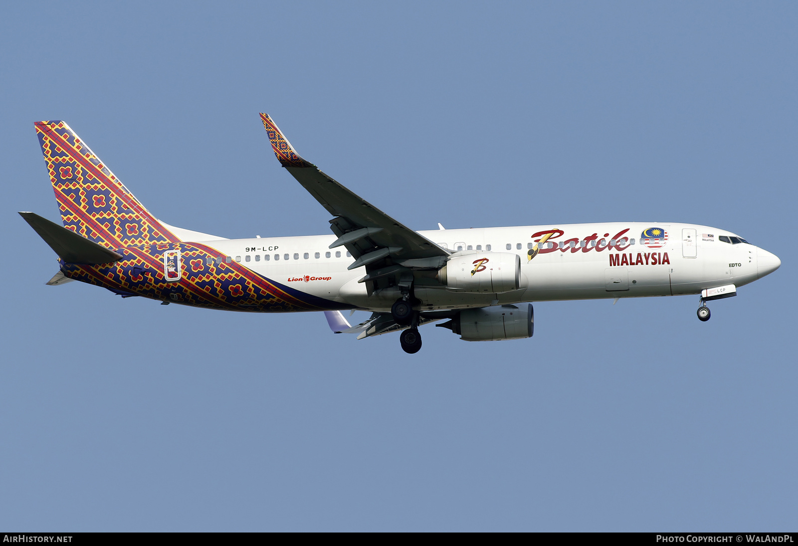 Aircraft Photo of 9M-LCP | Boeing 737-8GP | Batik Air Malaysia | AirHistory.net #664801