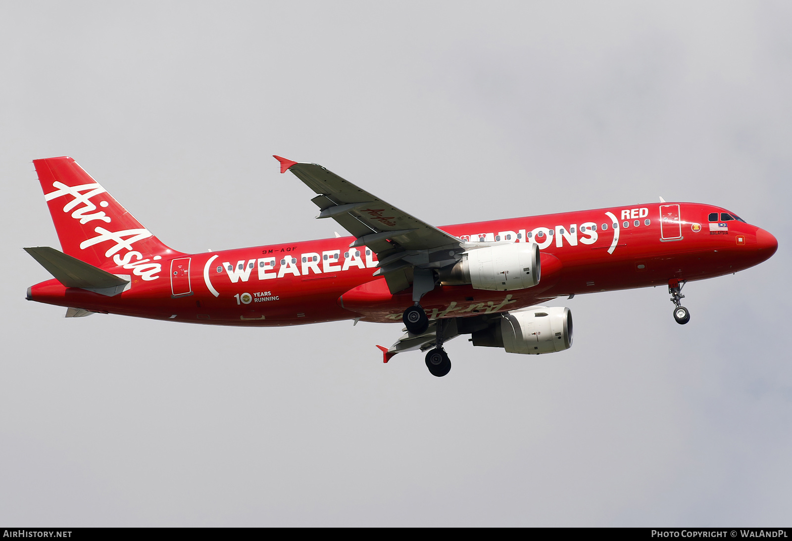 Aircraft Photo of 9M-AQF | Airbus A320-216 | AirAsia | AirHistory.net #664811
