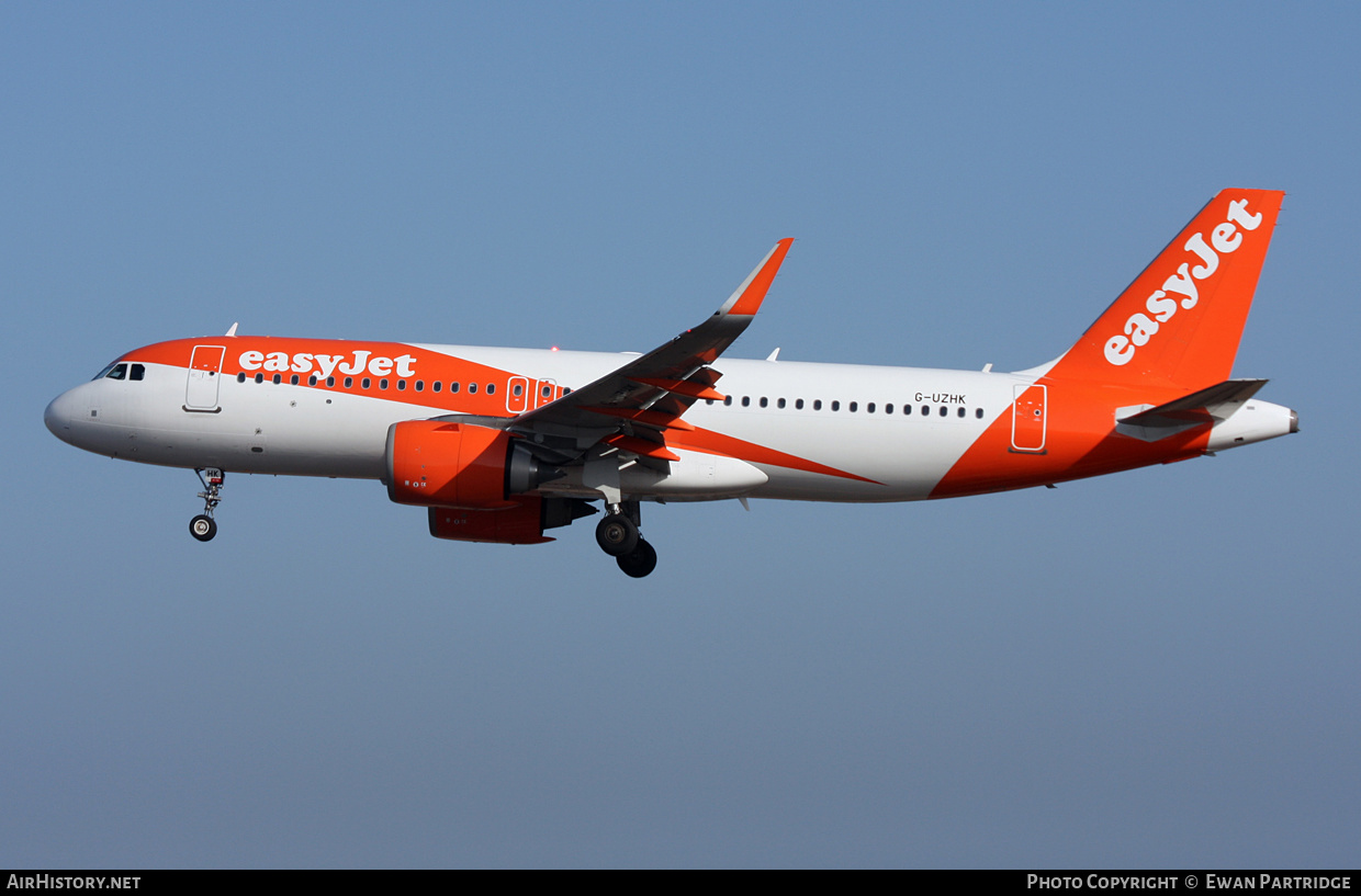 Aircraft Photo of G-UZHK | Airbus A320-251N | EasyJet | AirHistory.net #664823