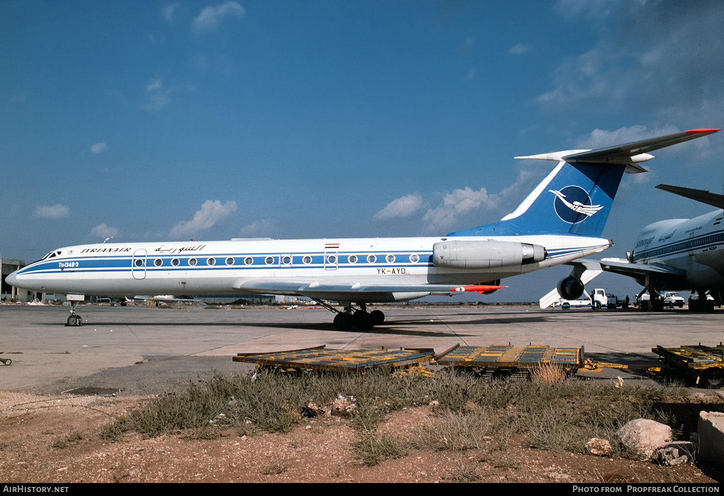 Aircraft Photo of YK-AYD | Tupolev Tu-134B-3 | Syrian Air | AirHistory.net #664824