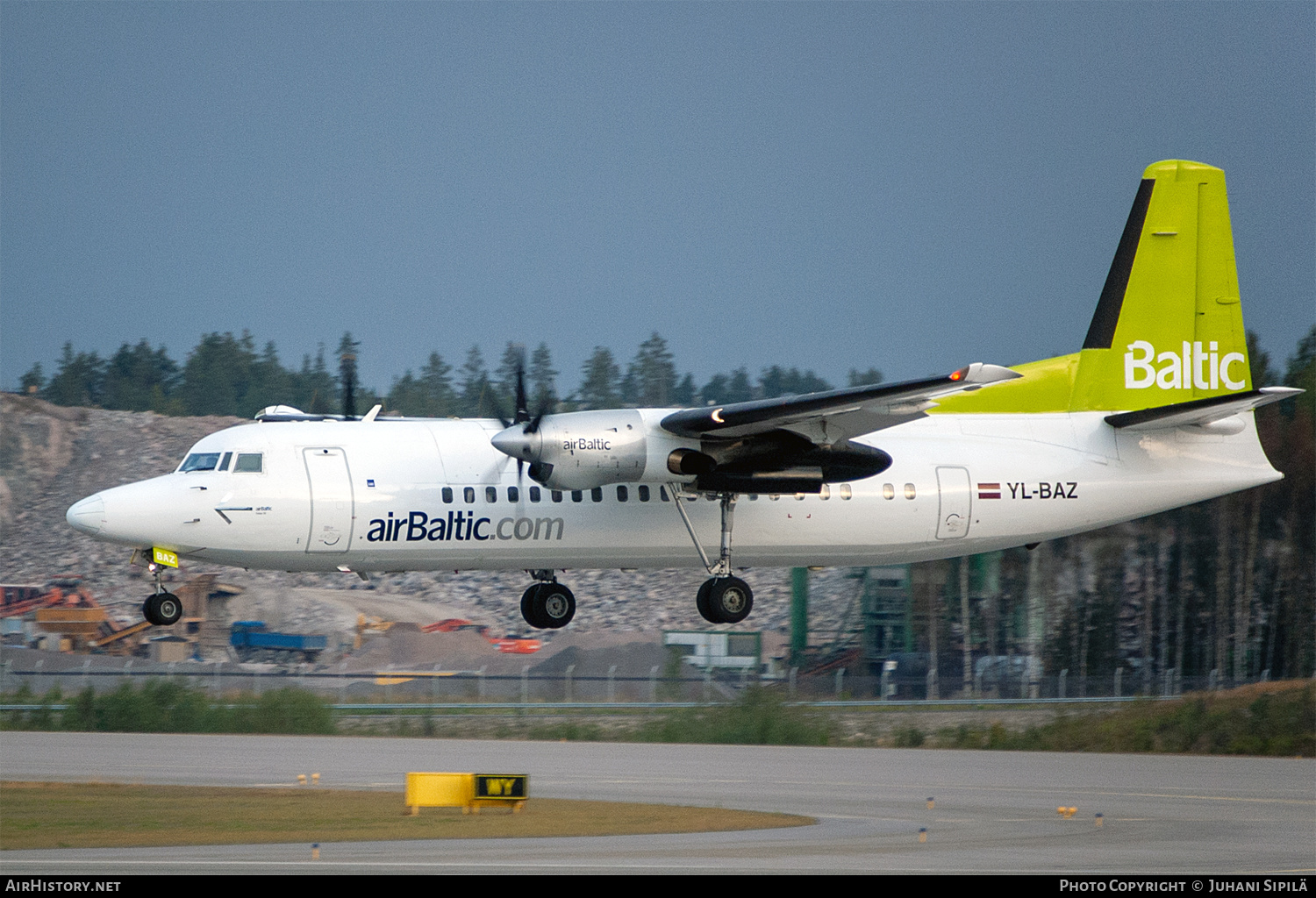 Aircraft Photo of YL-BAZ | Fokker 50 | AirBaltic | AirHistory.net #664849