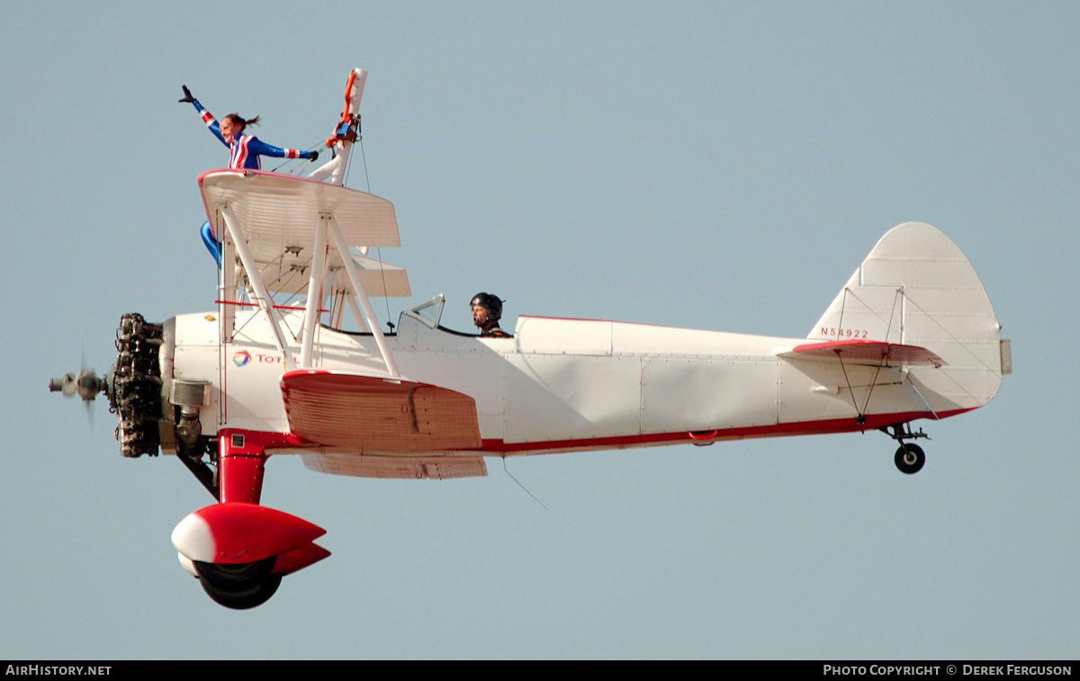 Aircraft Photo of N54922 | Boeing N2S-4/R985 Kaydet (A75N1) | AirHistory.net #664859