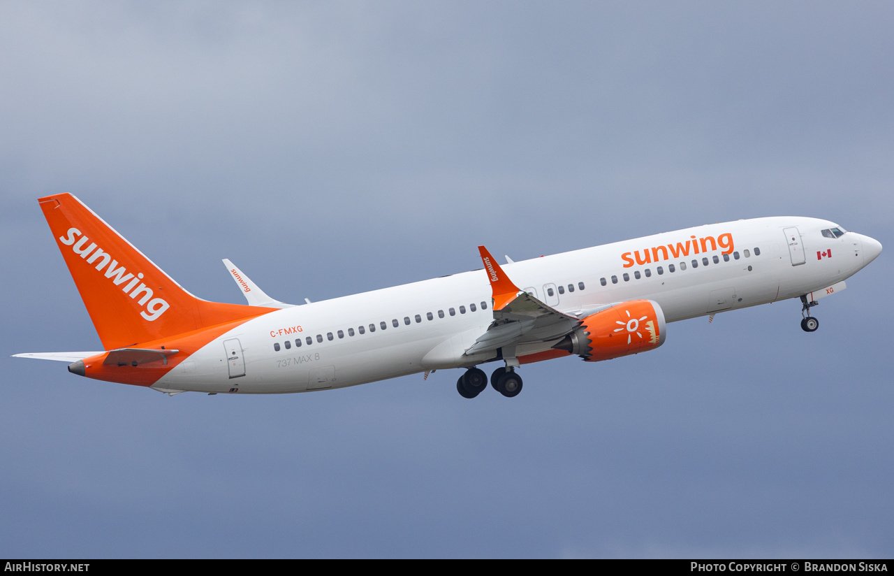 Aircraft Photo of C-FMXG | Boeing 737-8 Max 8 | Sunwing Airlines | AirHistory.net #664899